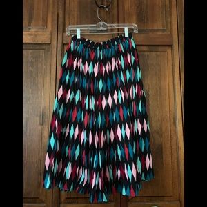 Pinup Girl Clothing Black Harlequin Jenny Skirt